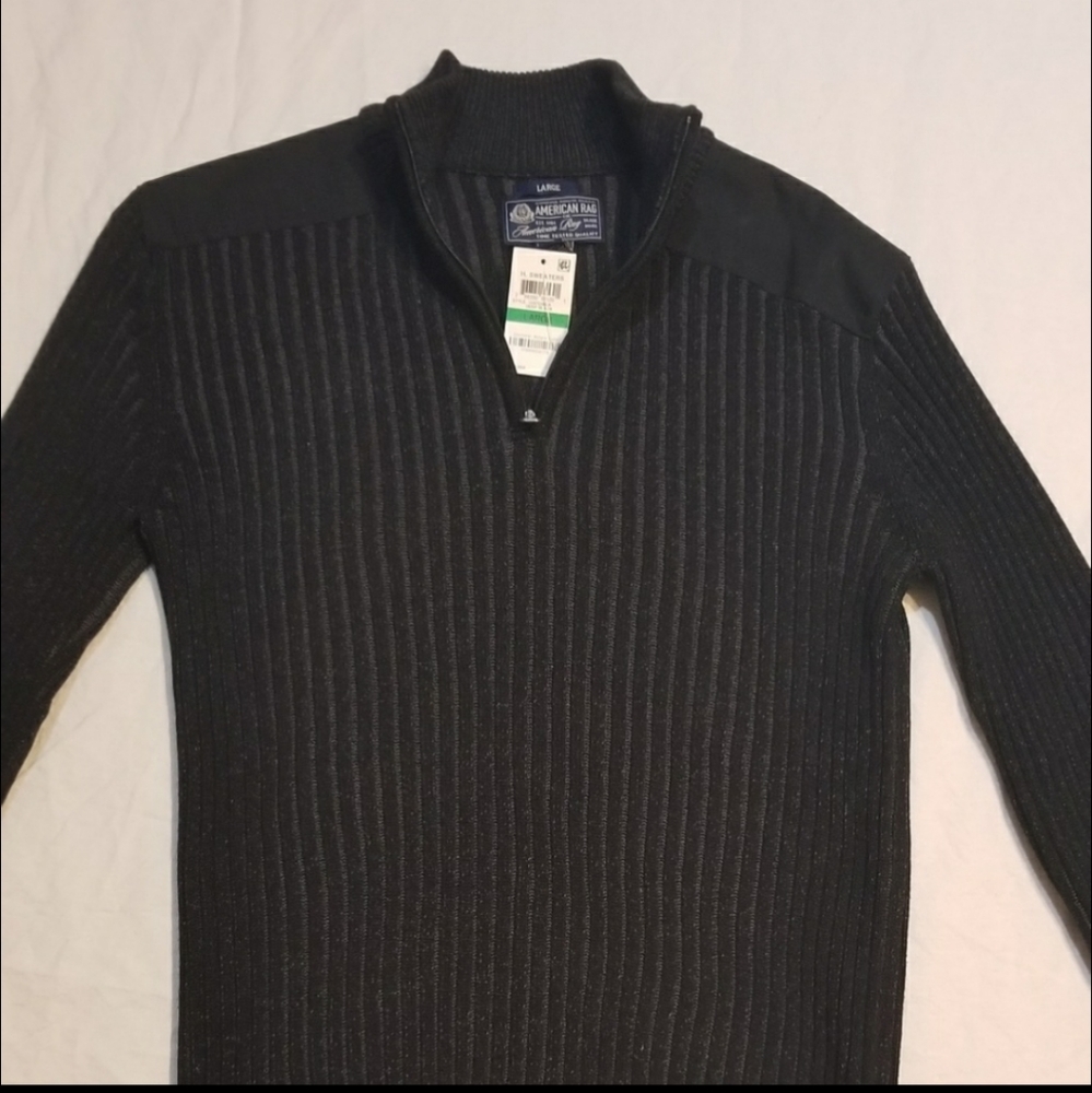 American Rag black quarter zip. Mens large